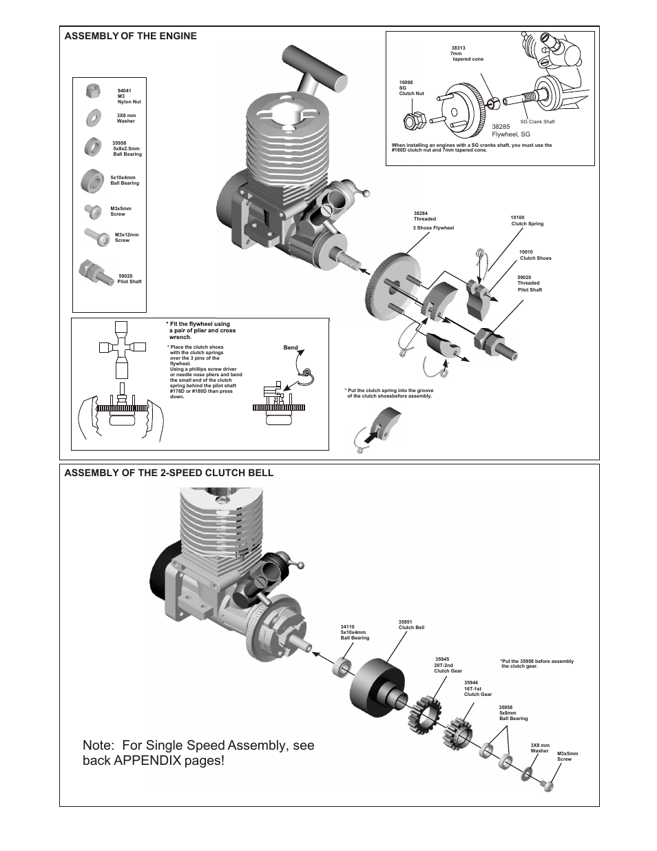 Assembly of the engine onto chassis | OFNA Racing LD3 RTR User Manual | Page 18 / 32