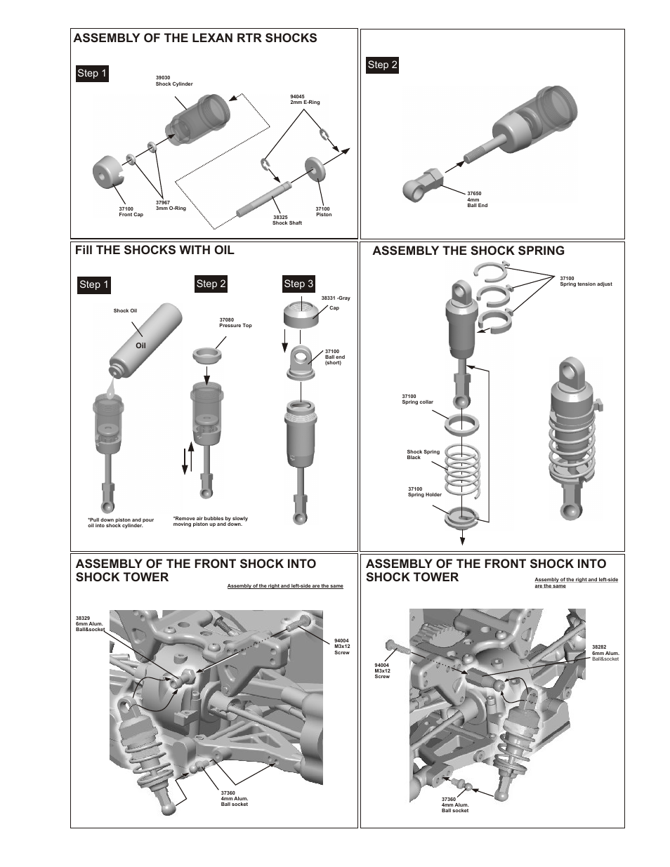 Step 1, Step 1 step 3 step 2 step 2 | OFNA Racing LD3 RTR User Manual | Page 30 / 32