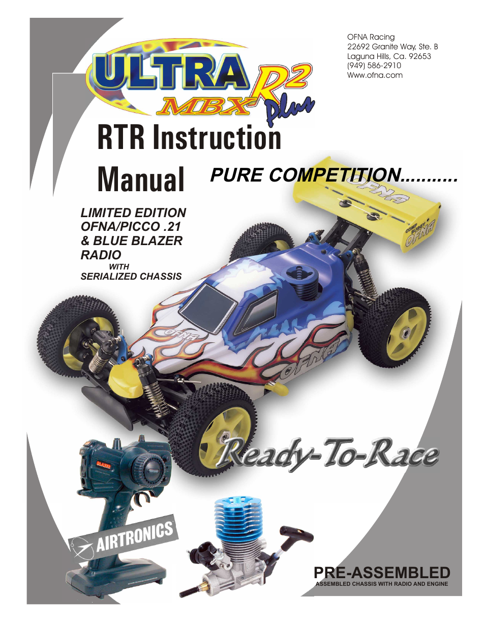 OFNA Racing MBX R2 Plus User Manual | 40 pages