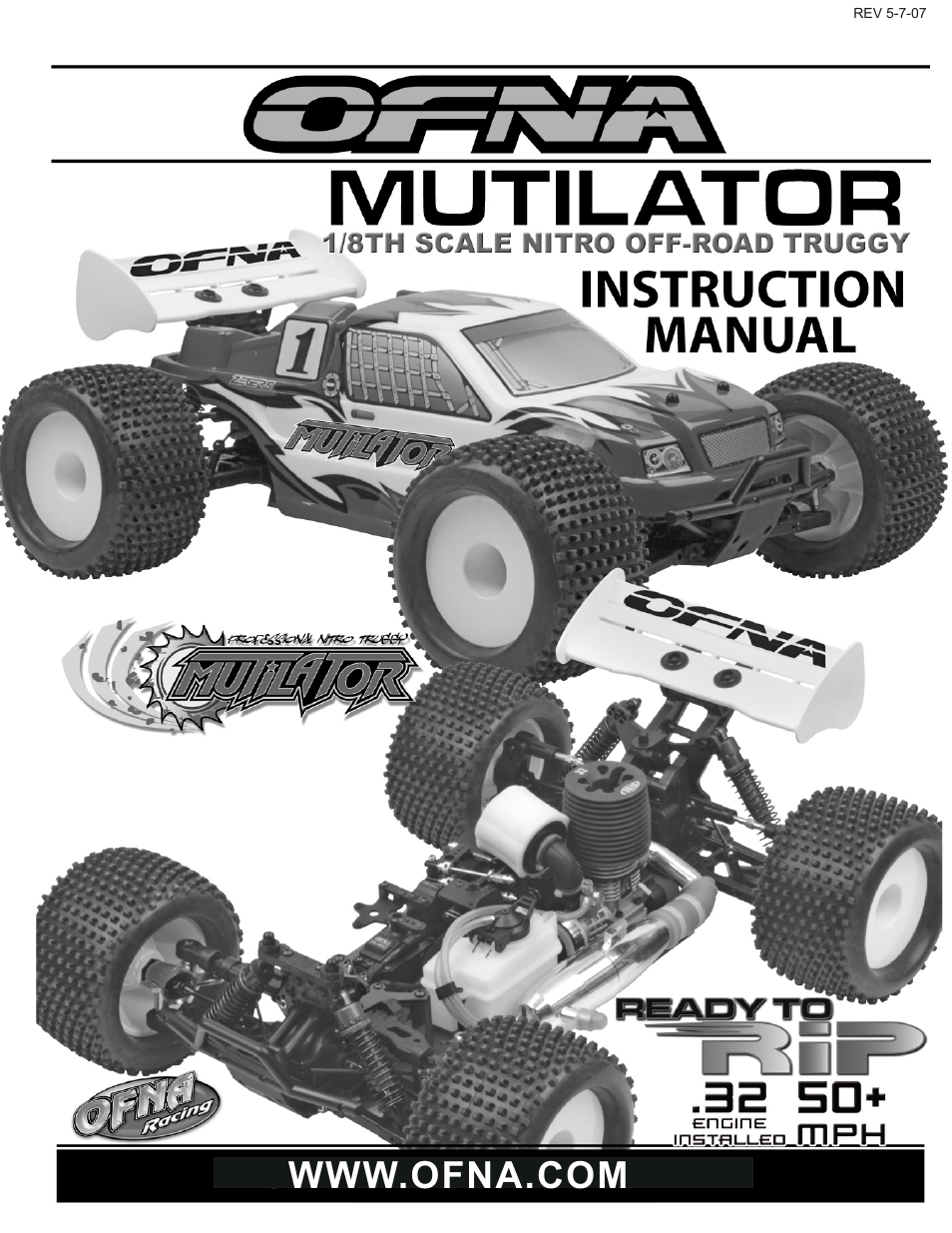 OFNA Racing Mutilator User Manual | 38 pages