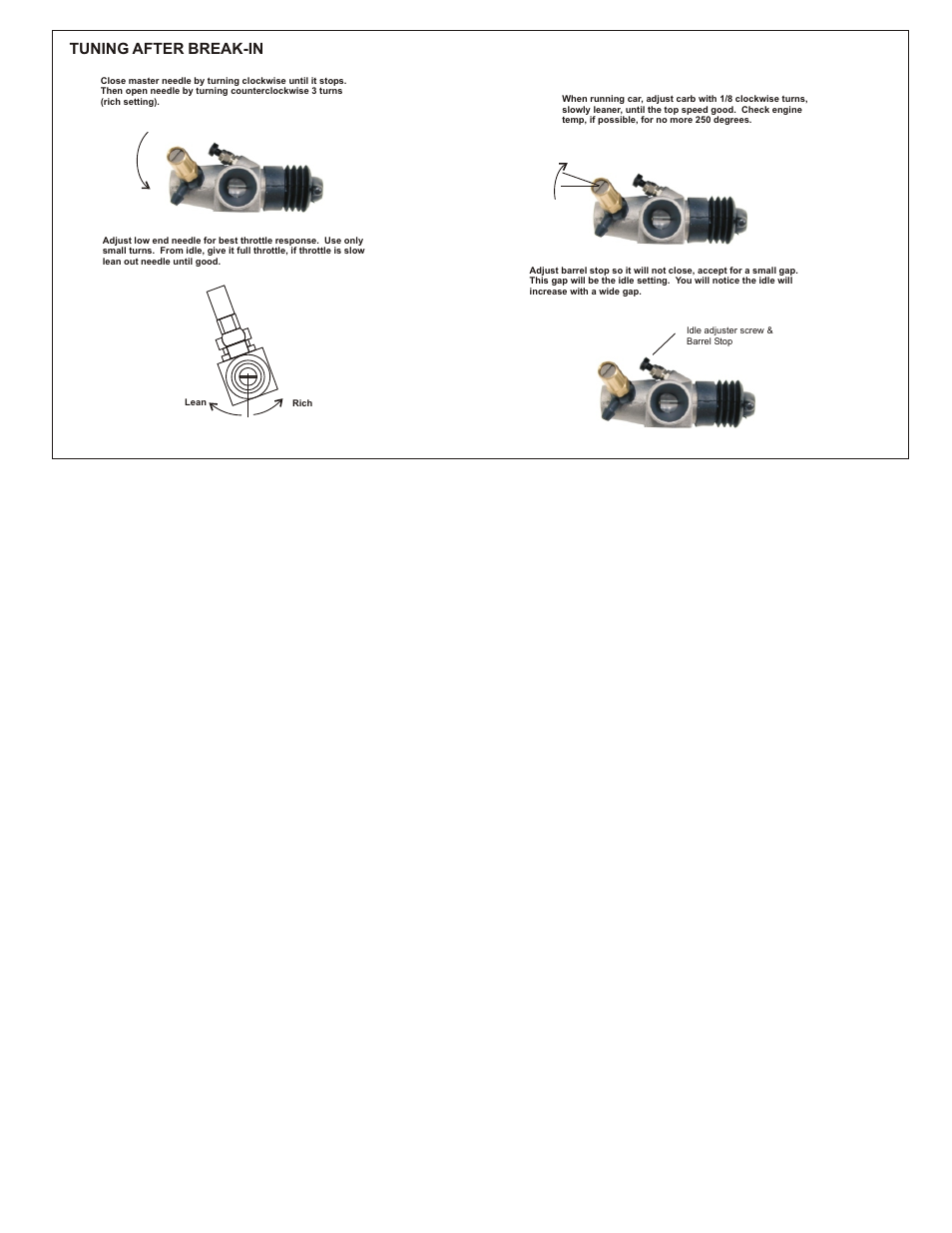 Tuning after break-in | OFNA Racing Mutilator User Manual | Page 35 / 38