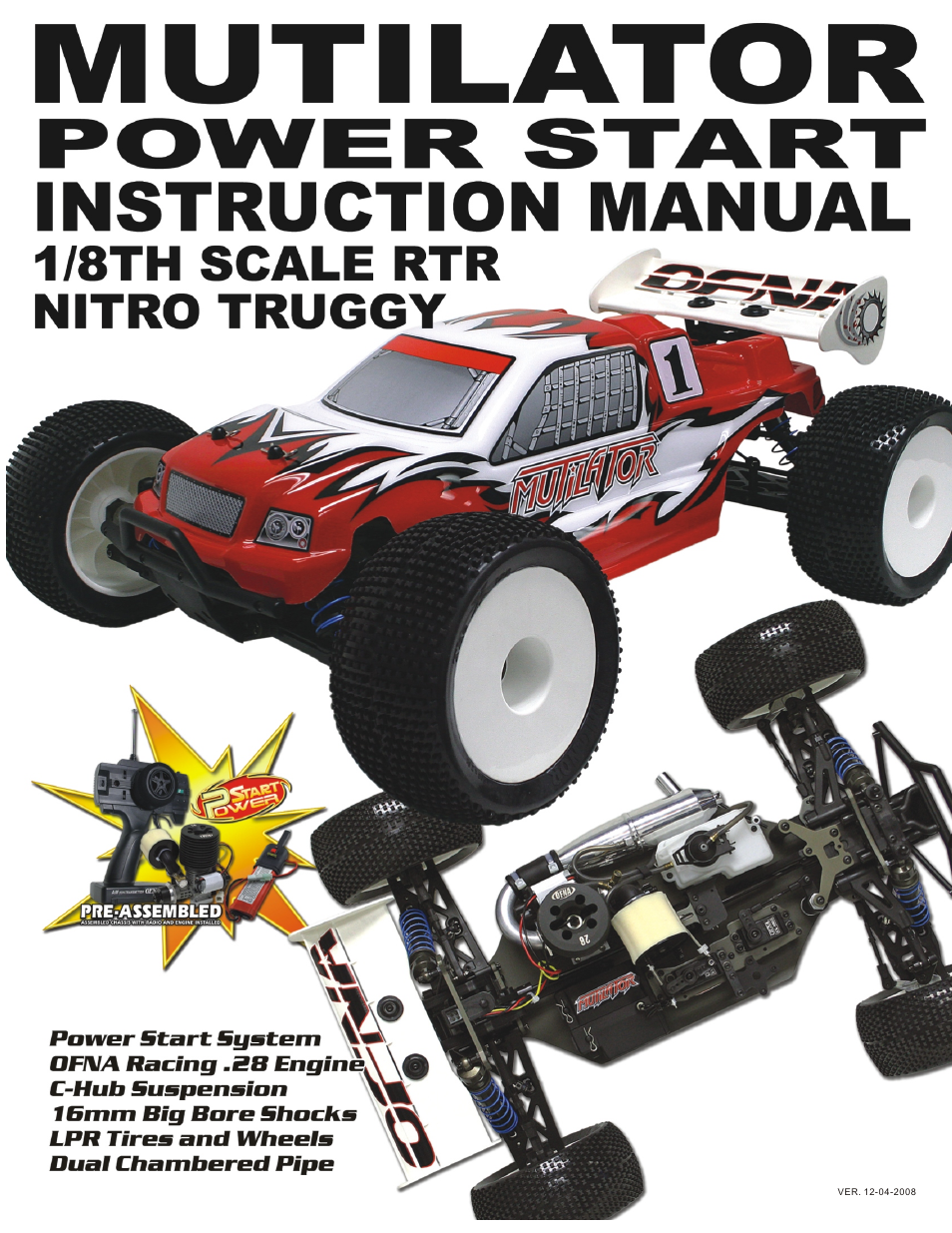 OFNA Racing Mutilator Power Start User Manual | 35 pages