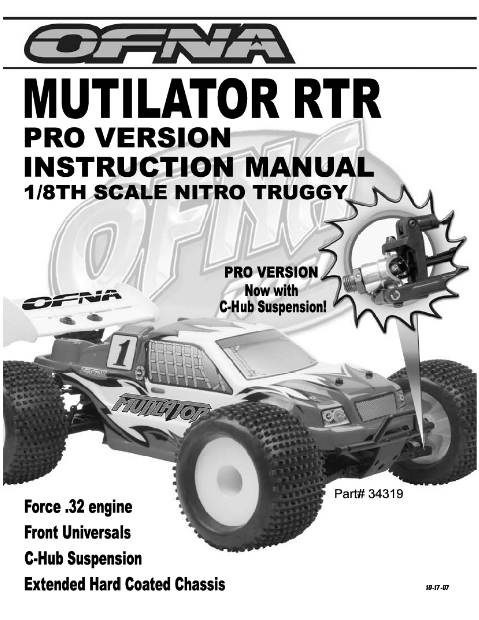 OFNA Racing Mutilator Pro RTR 32 User Manual | 35 pages