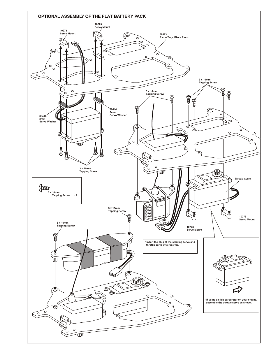 Optional assembly of the flat battery pack | OFNA Racing OB4 RTR User Manual | Page 23 / 43