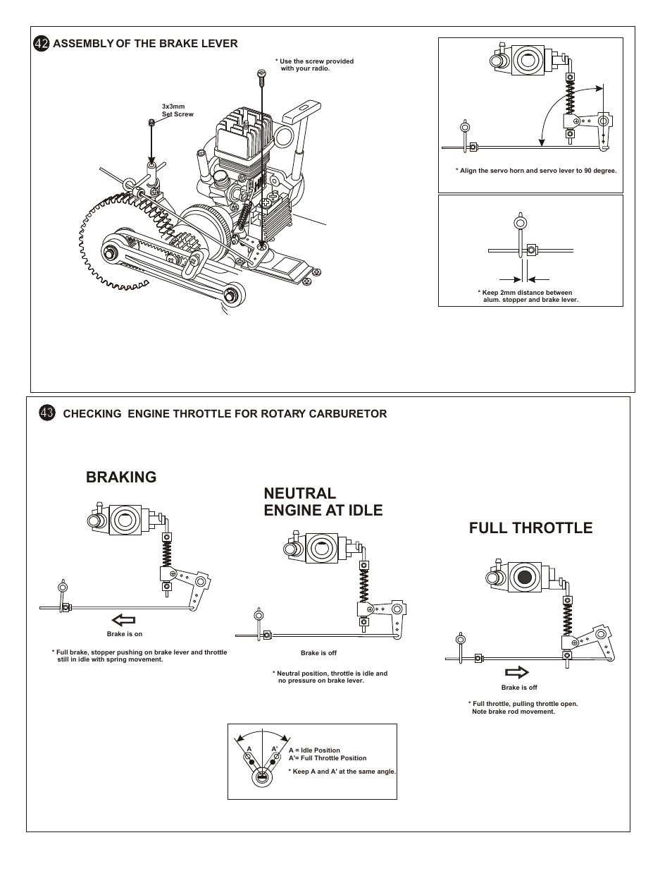 Braking neutral engine at idle full throttle, Parts used | OFNA Racing OB4 RTR User Manual | Page 28 / 43
