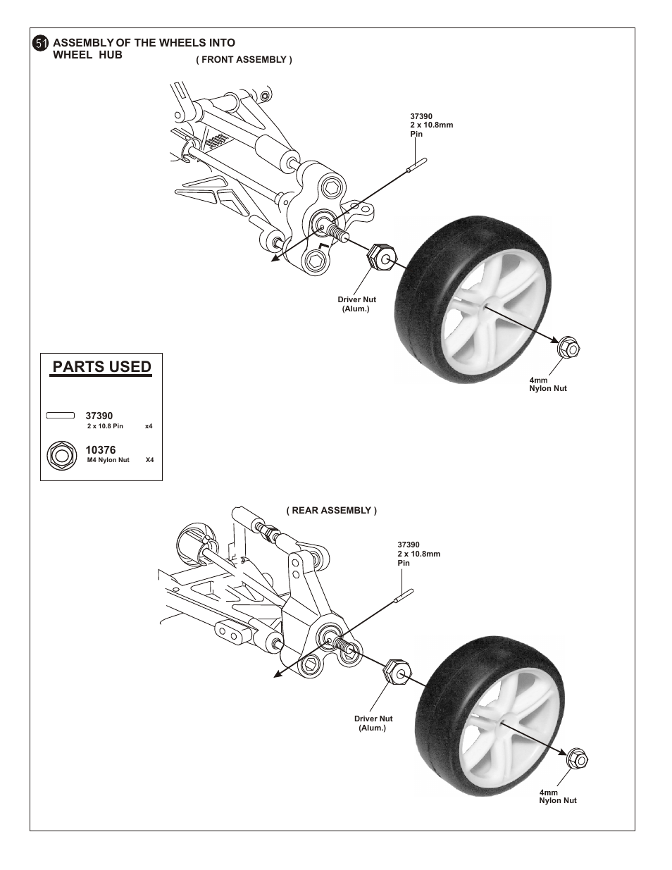 Parts used | OFNA Racing OB4 RTR User Manual | Page 33 / 43