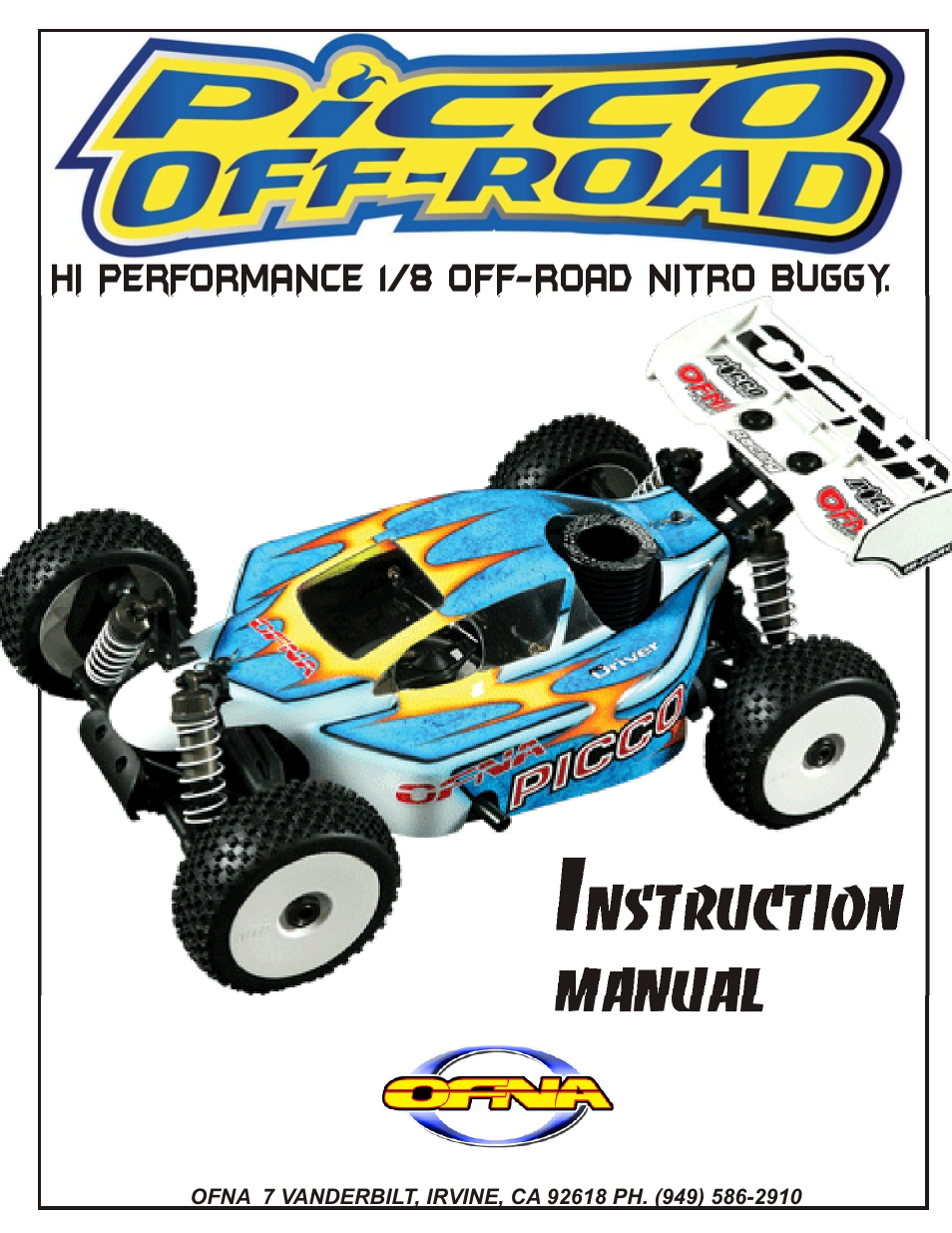 OFNA Racing Picco Offroad User Manual | 31 pages