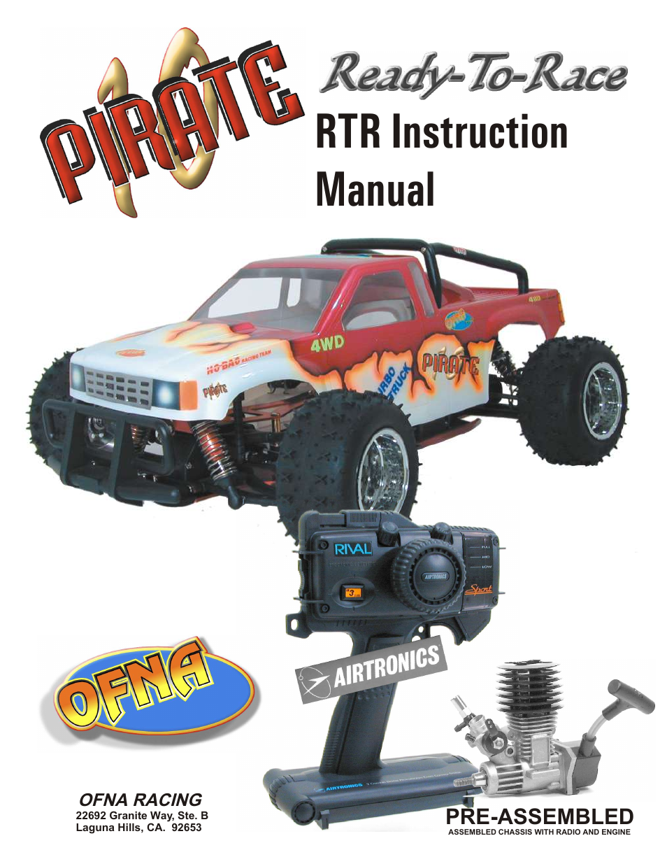 OFNA Racing Pirate 10 User Manual | 6 pages