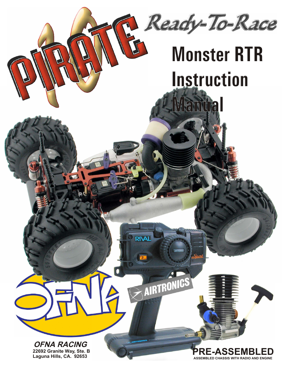 OFNA Racing Pirate 10 Monster User Manual | 7 pages