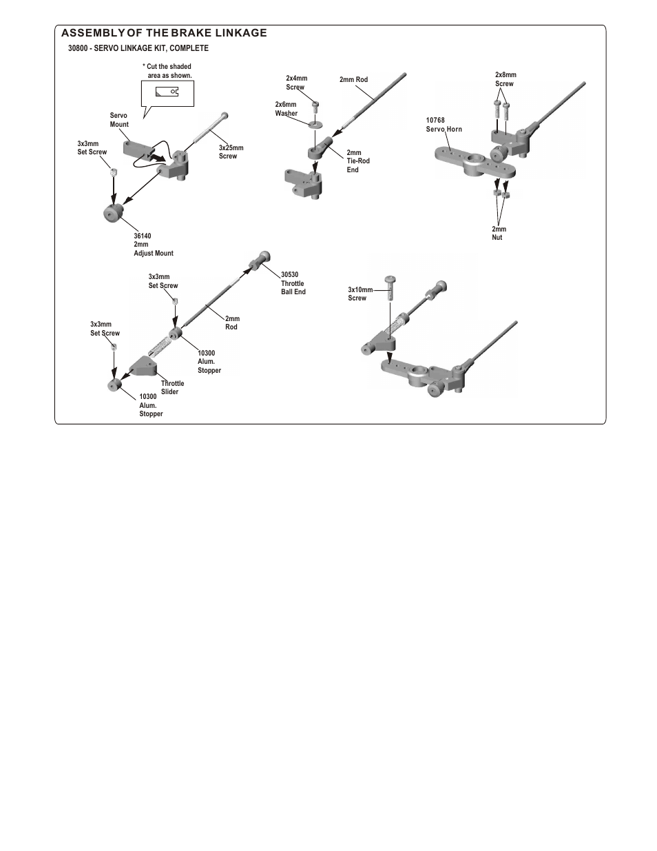 Assembly of the brake linkage | OFNA Racing Titan Twin User Manual | Page 25 / 34