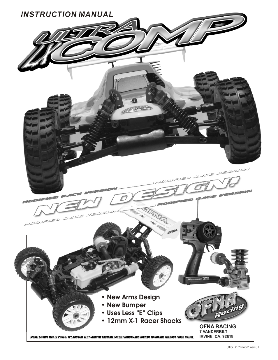 OFNA Racing Ultra Comp2 User Manual | 39 pages