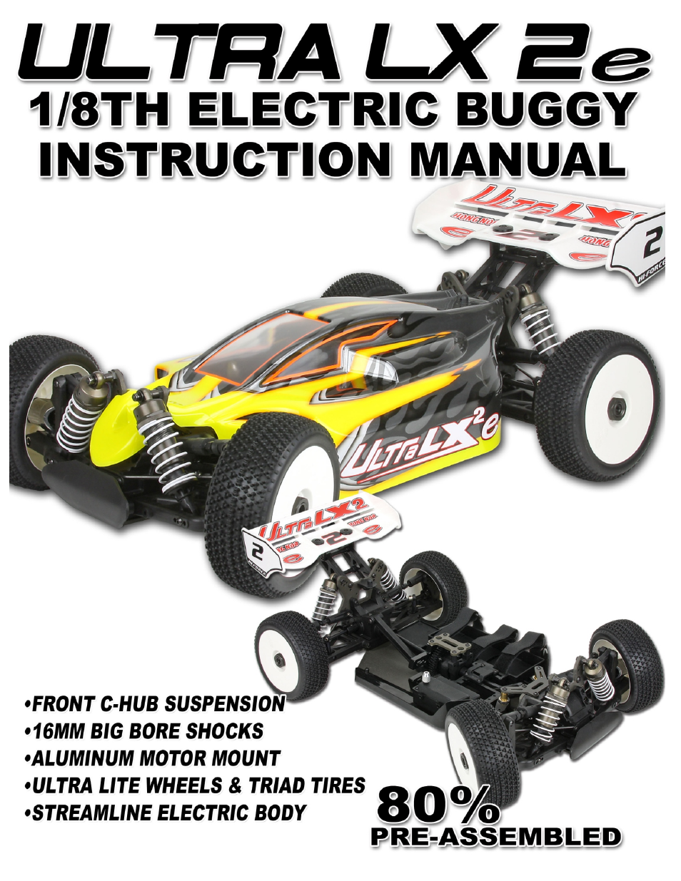 OFNA Racing Ultra LX 2e 80% User Manual | 36 pages