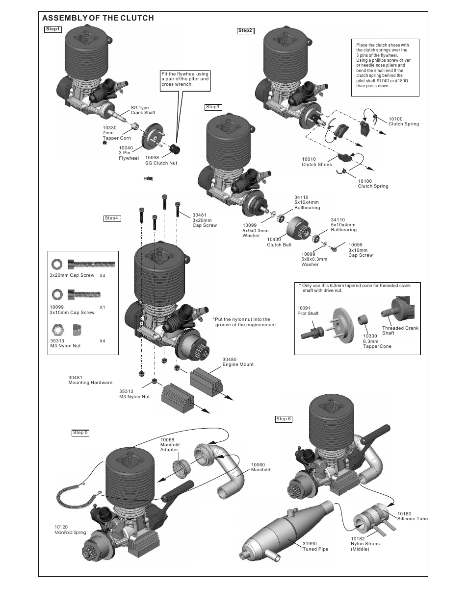 Assembly of the clutch | OFNA Racing Ultra LX Comp User Manual | Page 22 / 46