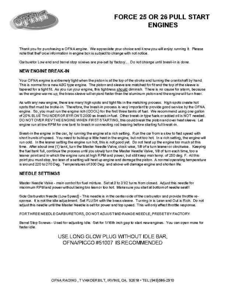 OFNA Racing Ultra LX Comp User Manual | Page 31 / 46