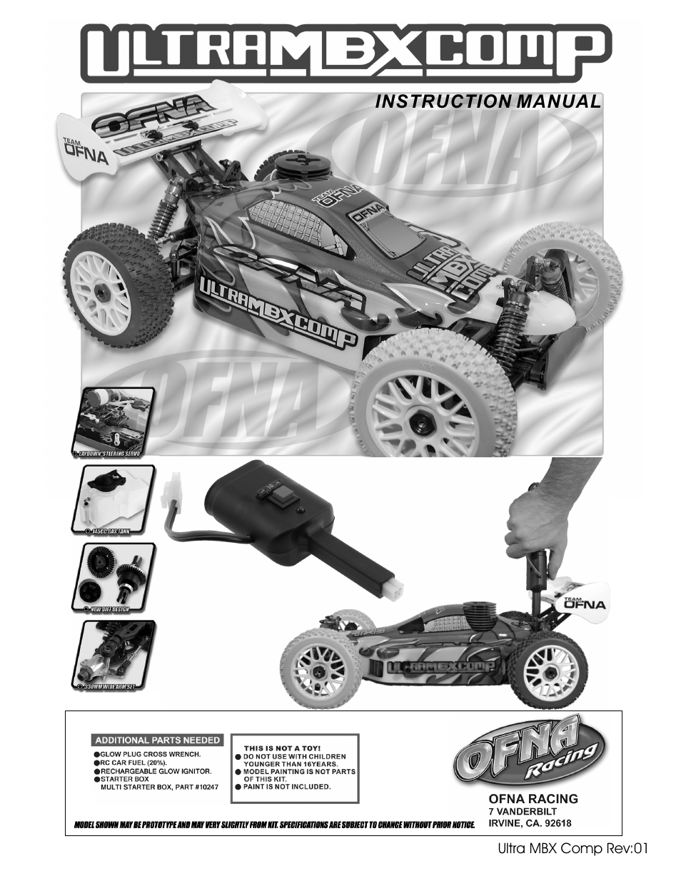 OFNA Racing Ultra MBX Comp User Manual | 40 pages