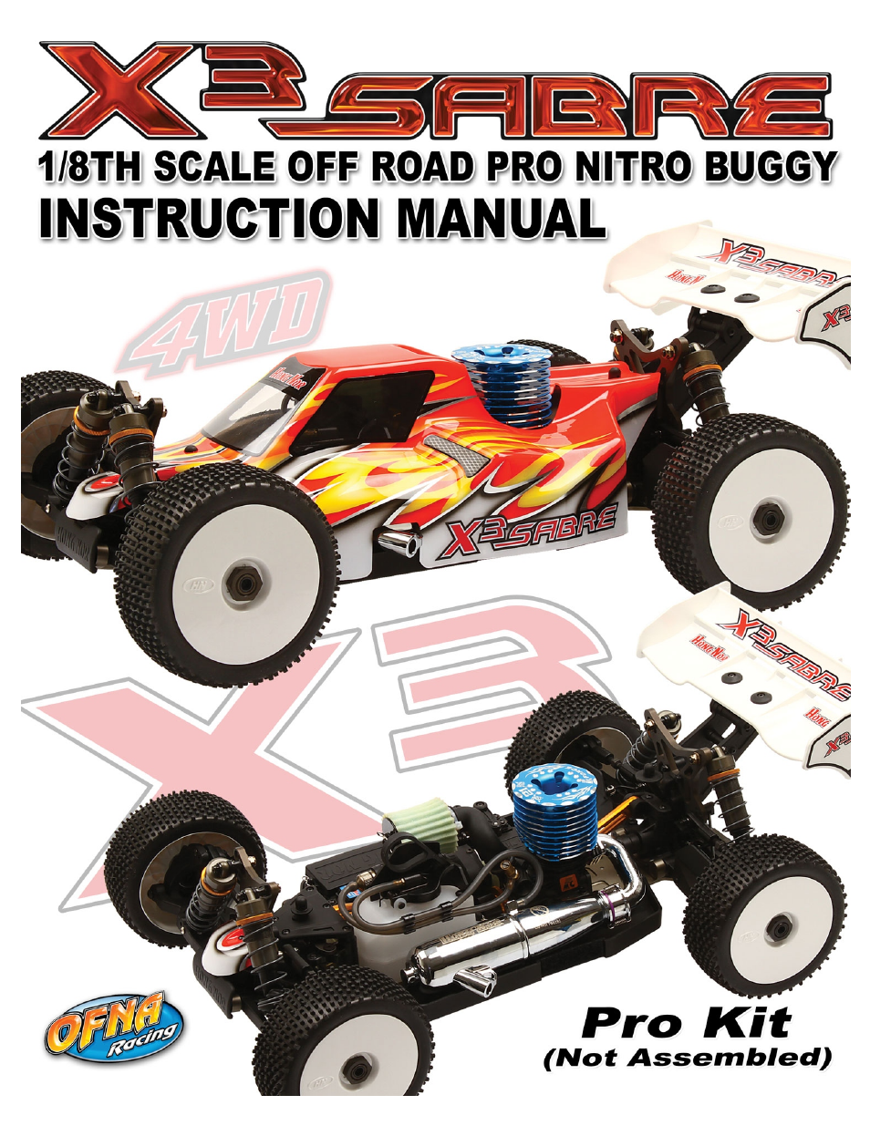 OFNA Racing X3 Sabre User Manual | 54 pages