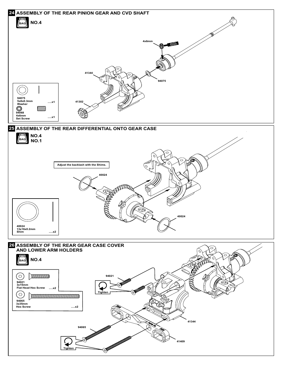 No.4, No.1 | OFNA Racing X3 Sabre User Manual | Page 20 / 54