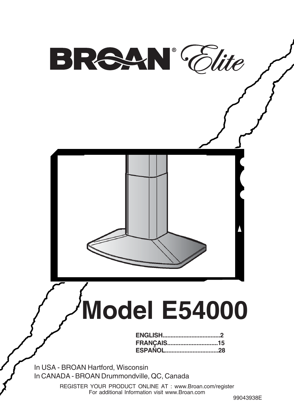 Broan ELITE E54000 User Manual | 44 pages