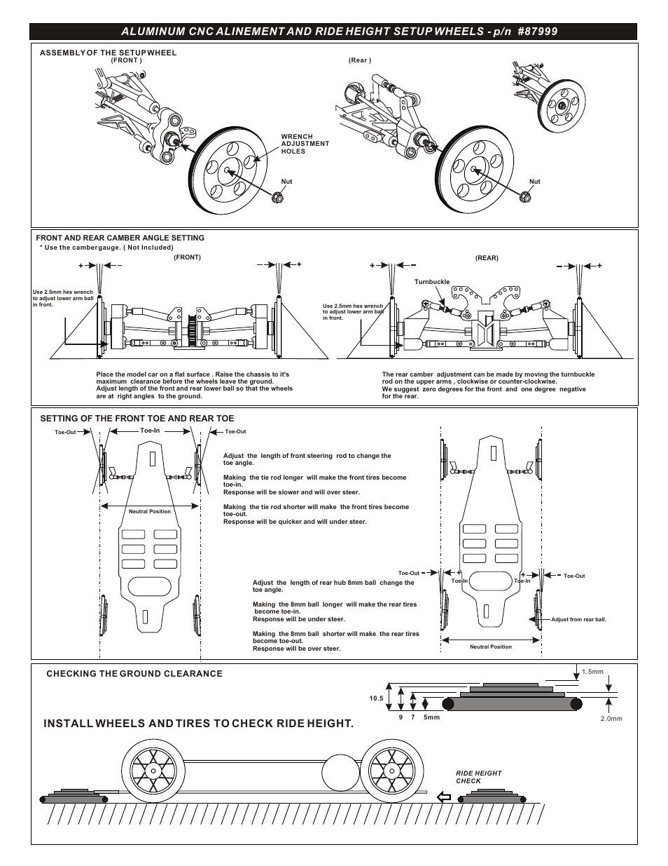 OFNA Racing Wheel Setup User Manual | 1 page