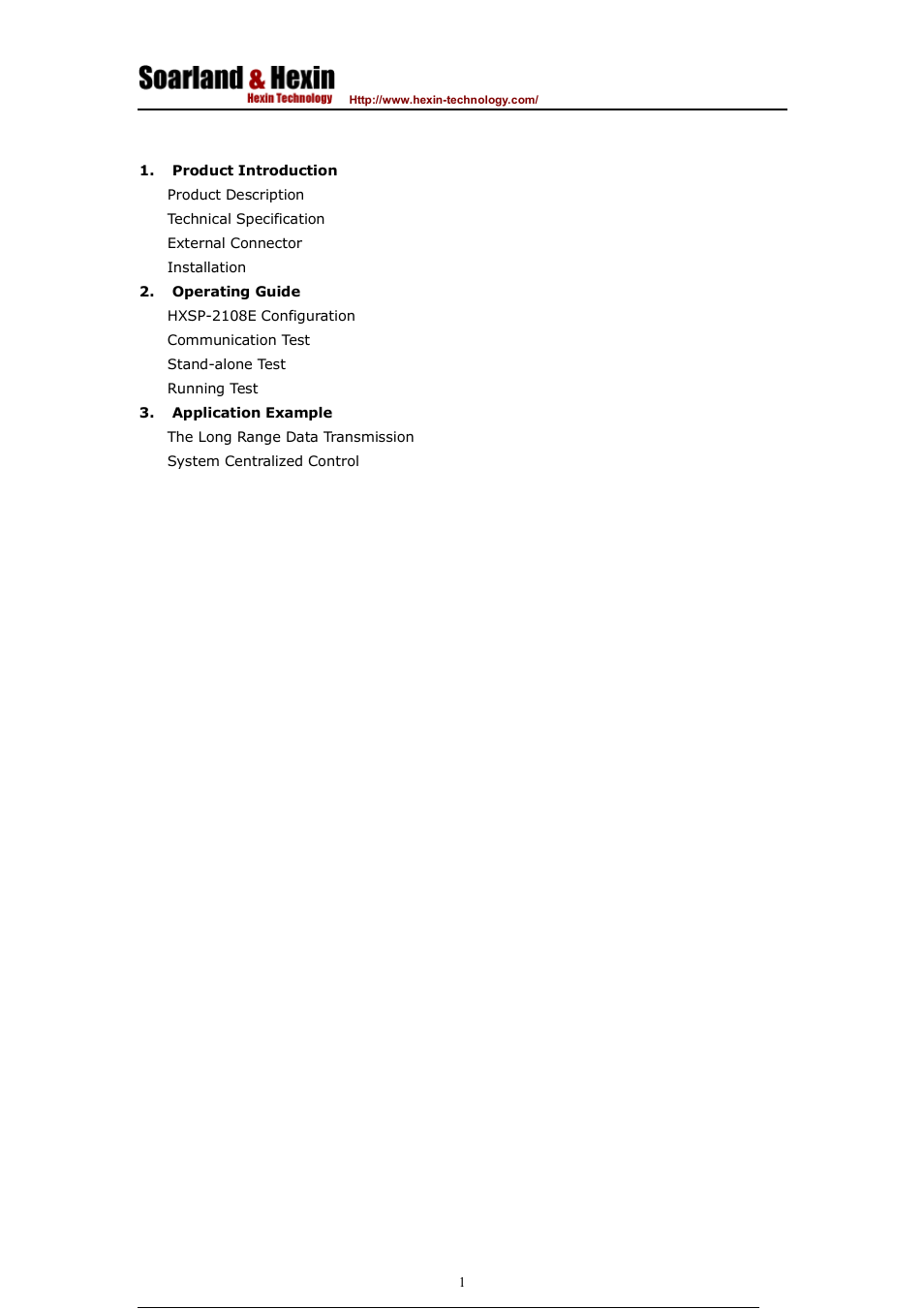 Hexin Technology HXSP-2108E-C Rackmount RS-485/RS-422 To Ethernet TCP/IP Serial Device Server User Manual | Page 2 / 9