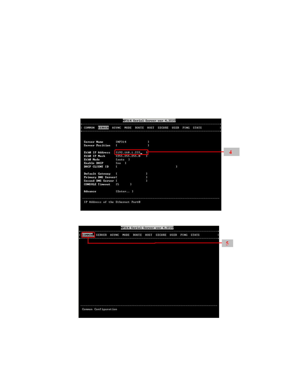 Hexin Technology HXSP-1004B 4-Port RS-485/RS-422 to Ethernet Serial Device Server User Manual | Page 6 / 9