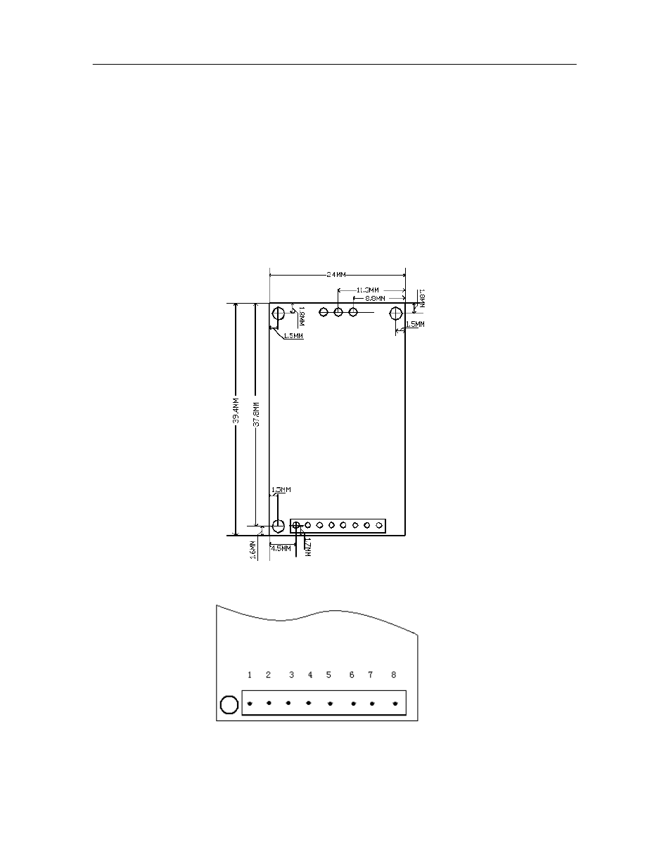 Application of hxjz-881, Dimension | Hexin Technology HXJZ-881 1000m-1500m Micro Power RS-232/RS-485/TTL to RF Wireless Module User Manual | Page 3 / 6