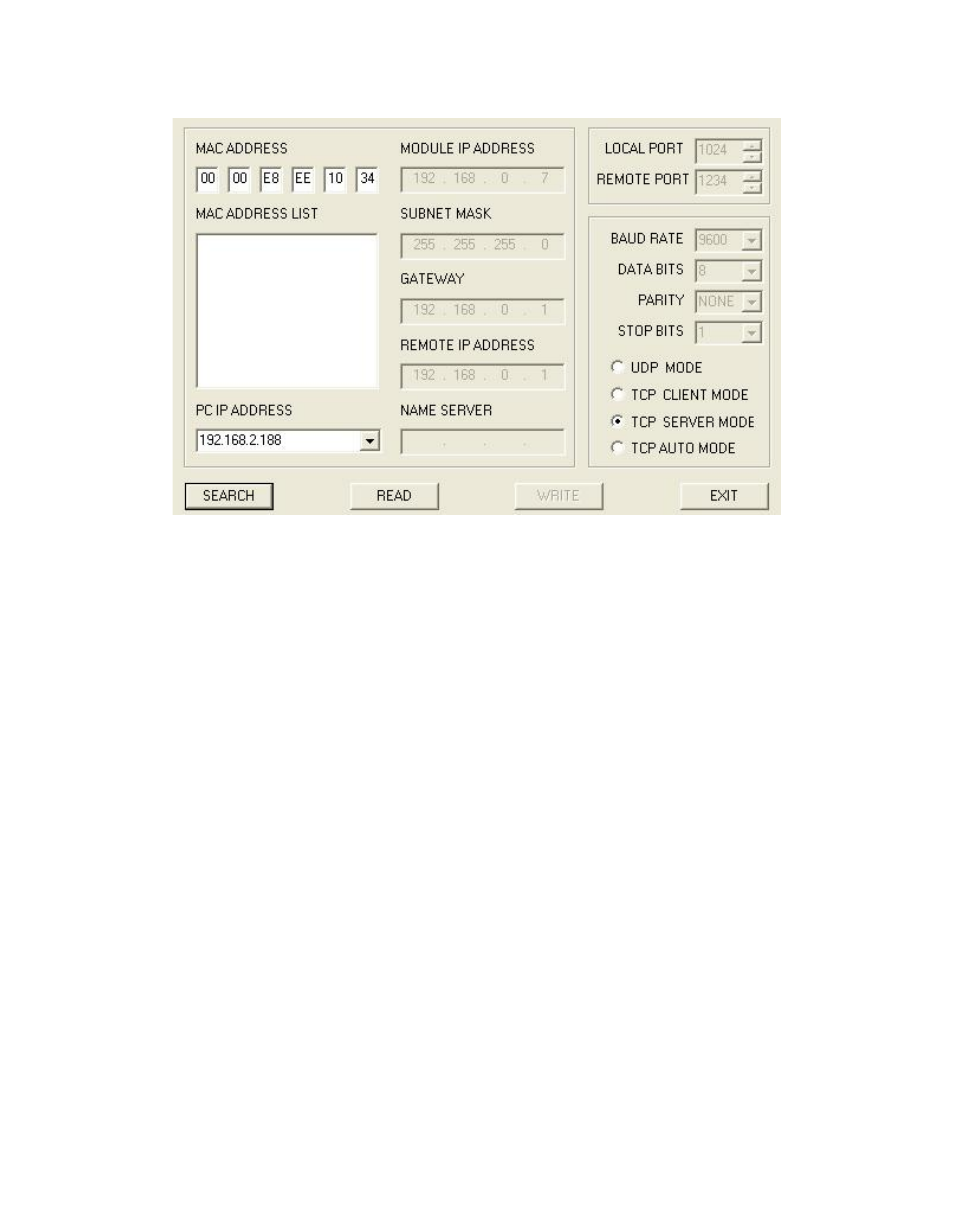 Hexin Technology HXSP-2108E-M TTL Serial to Ethernet Module User Manual | Page 6 / 13