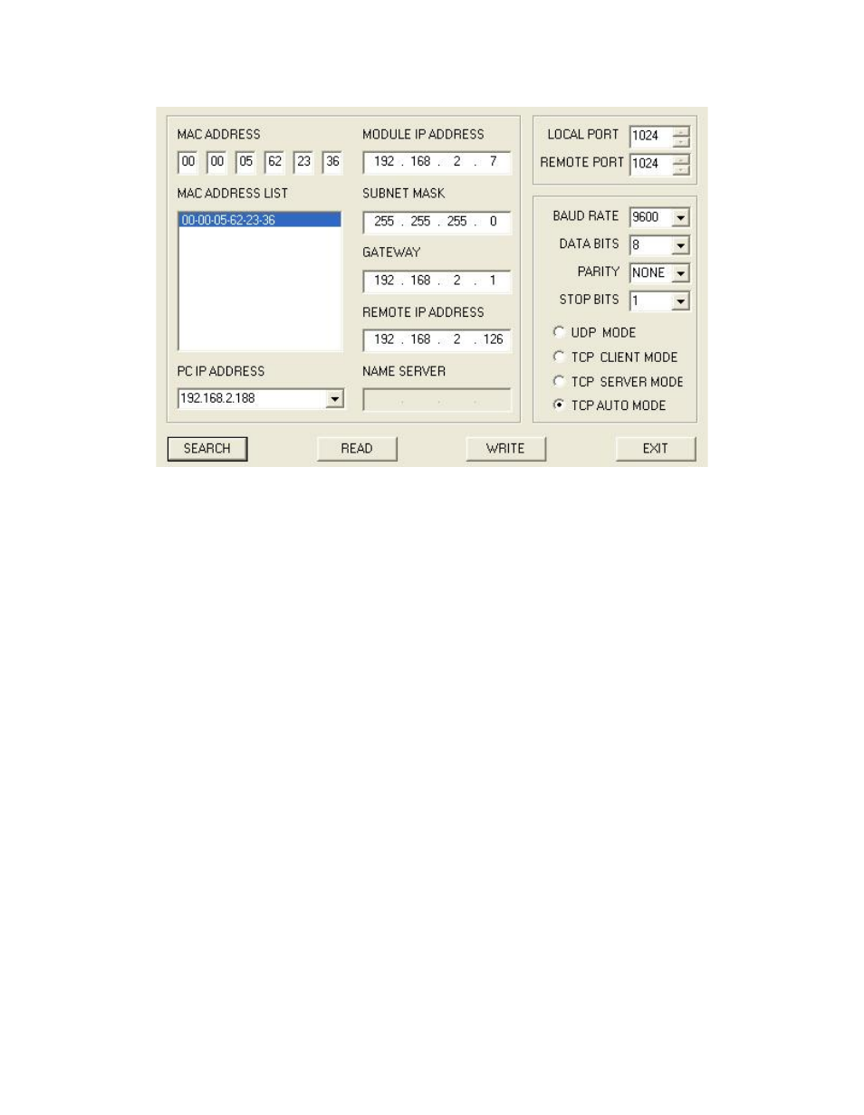 Hexin Technology HXSP-2108E-M TTL Serial to Ethernet Module User Manual | Page 8 / 13