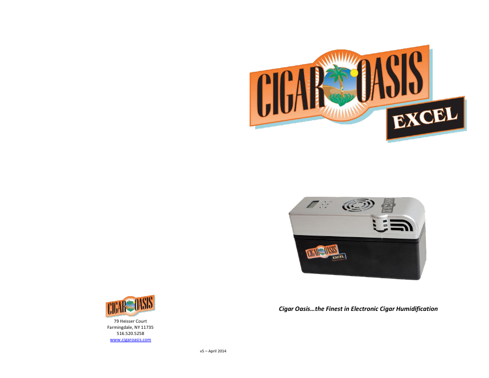 Cigar Oasis EXCEL User Manual | Page 2 / 2
