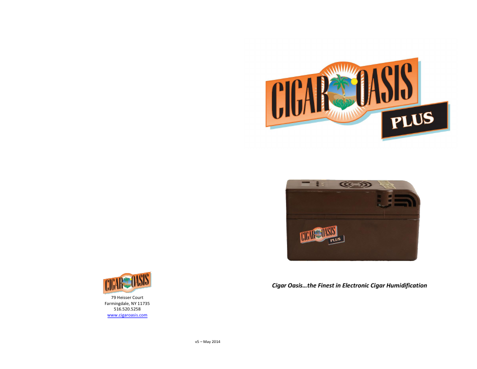 Cigar Oasis PLUS User Manual | Page 2 / 2