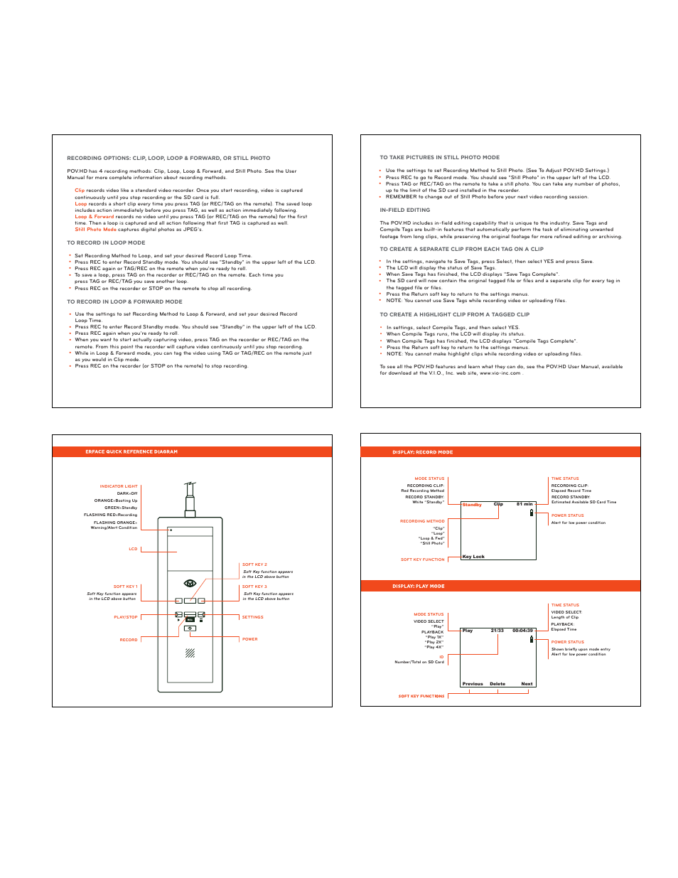 Qsg_stack_2.pdf | V.I.O. POV.HD Quick Start Guide User Manual | Page 2 / 2