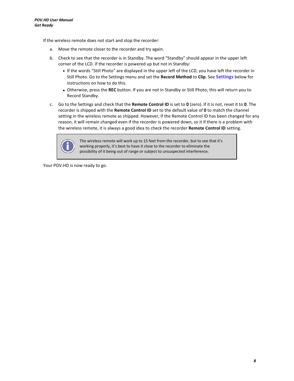 V.I.O. POV.HD User Manual User Manual | Page 11 / 47