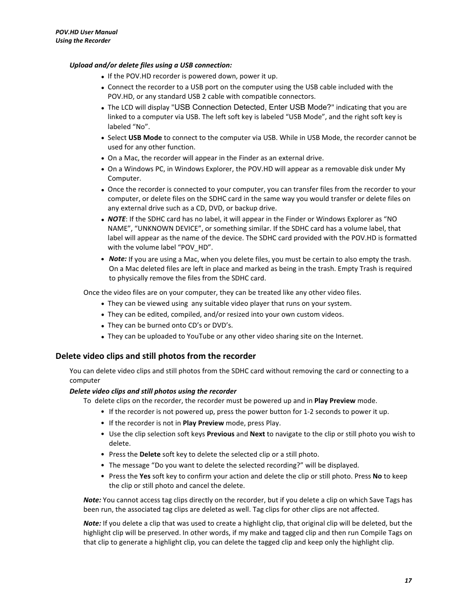 V.I.O. POV.HD User Manual User Manual | Page 20 / 47