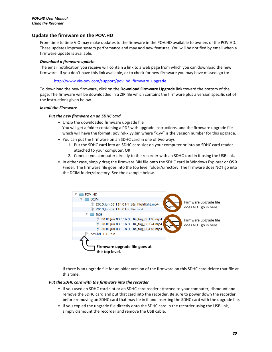 V.I.O. POV.HD User Manual User Manual | Page 23 / 47