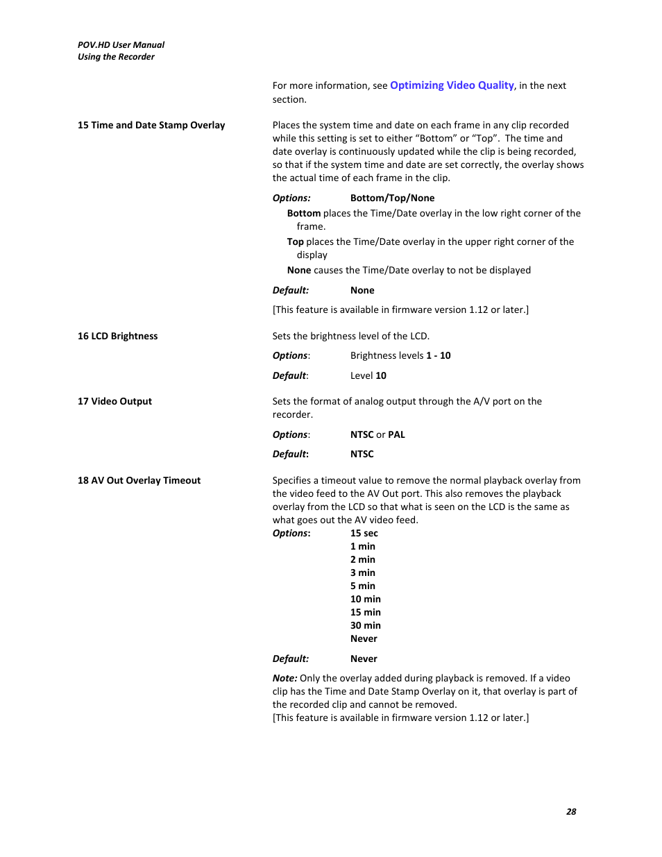 V.I.O. POV.HD User Manual User Manual | Page 31 / 47