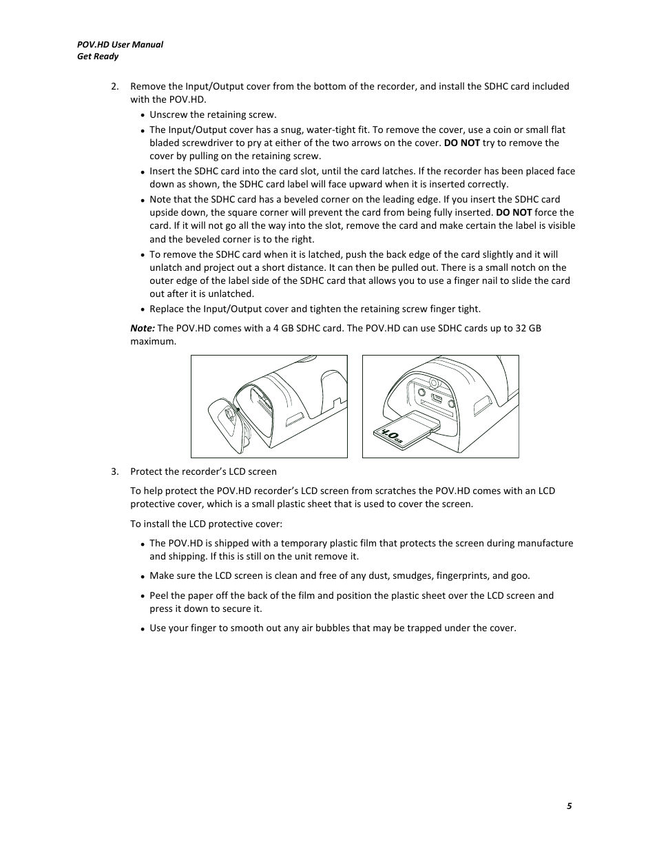 V.I.O. POV.HD User Manual User Manual | Page 8 / 47