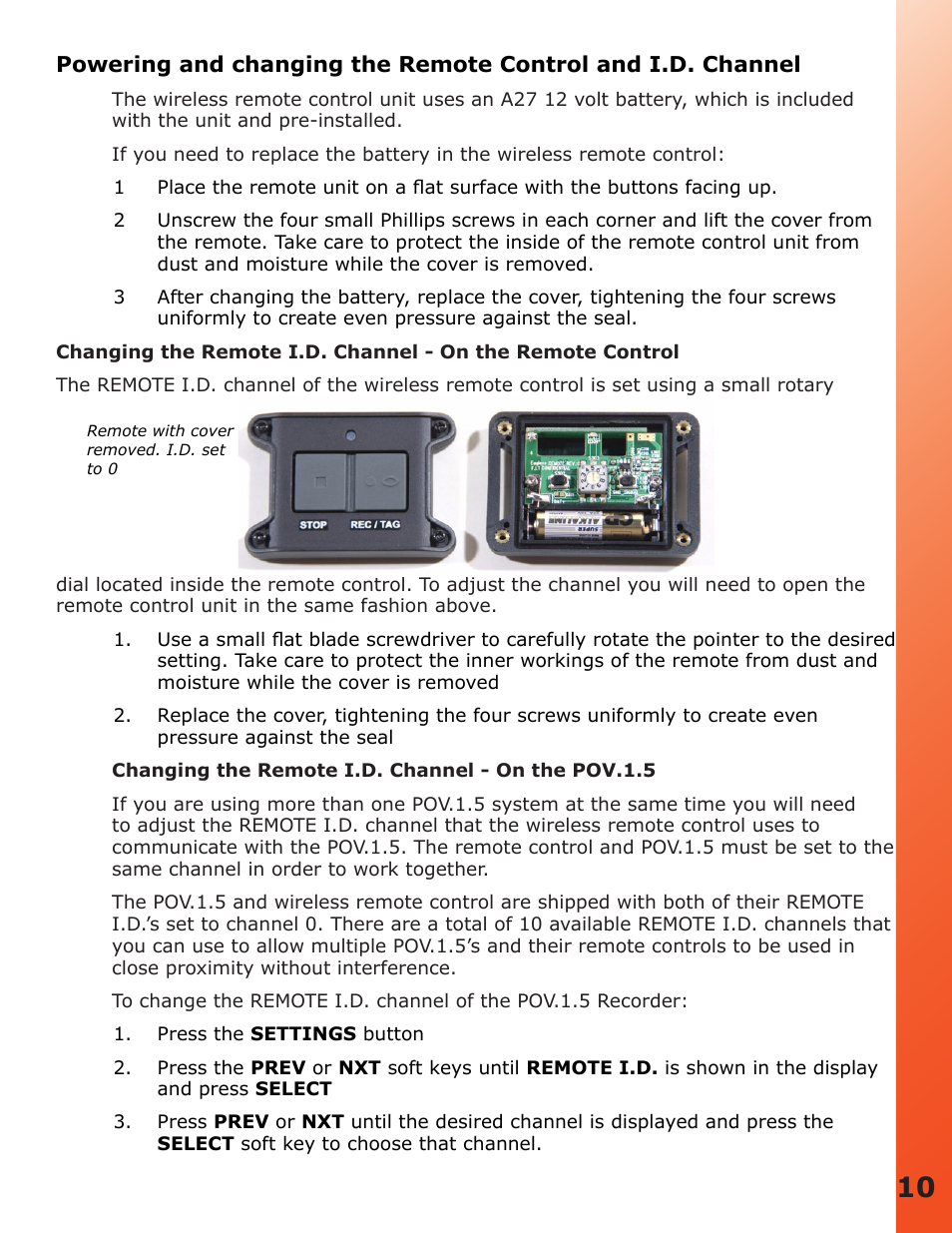 V.I.O. POV.1.5 User Manual | Page 10 / 34