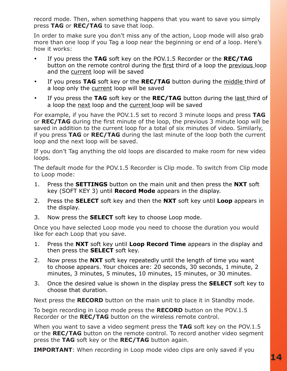 V.I.O. POV.1.5 User Manual | Page 14 / 34