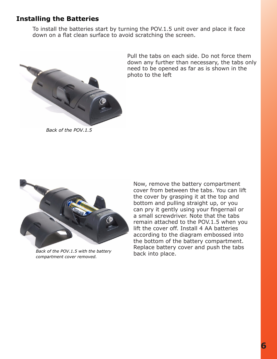 V.I.O. POV.1.5 User Manual | Page 6 / 34
