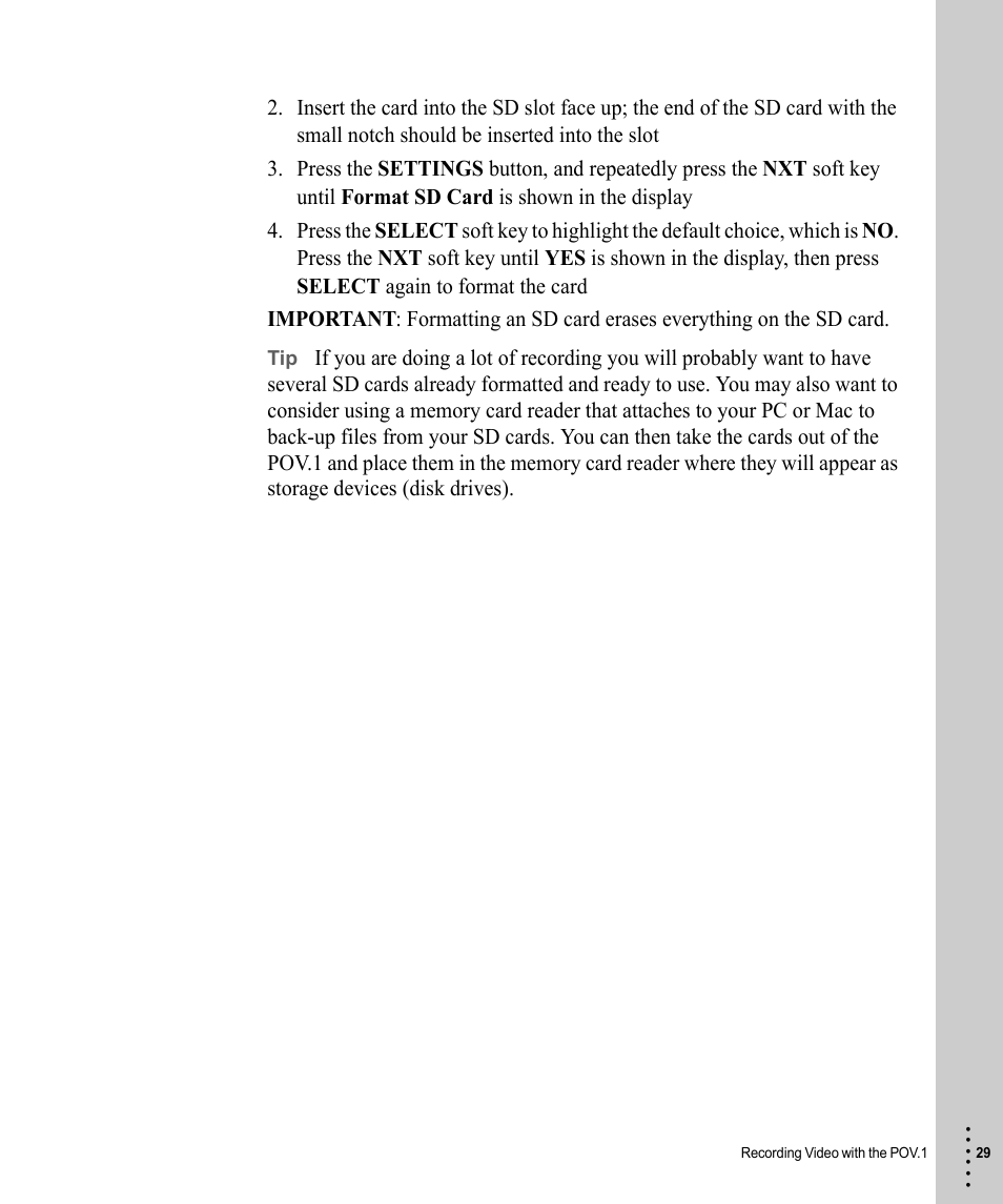 V.I.O. POV.1 User Manual | Page 29 / 74