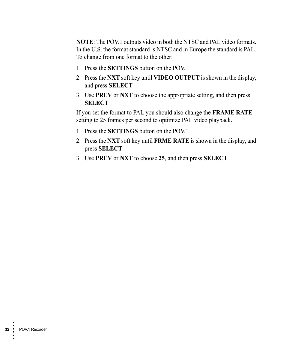 V.I.O. POV.1 User Manual | Page 32 / 74