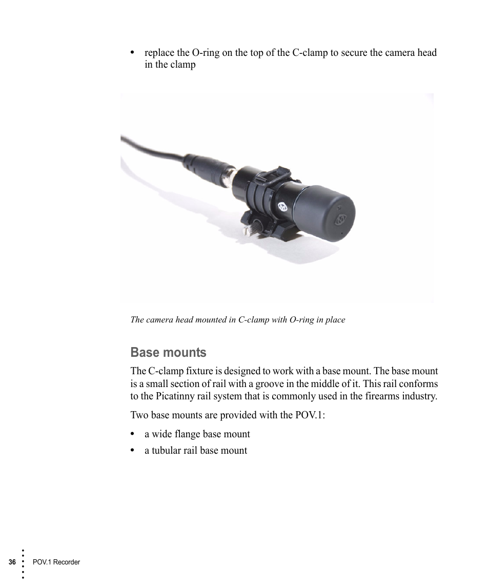 Base mounts | V.I.O. POV.1 User Manual | Page 36 / 74