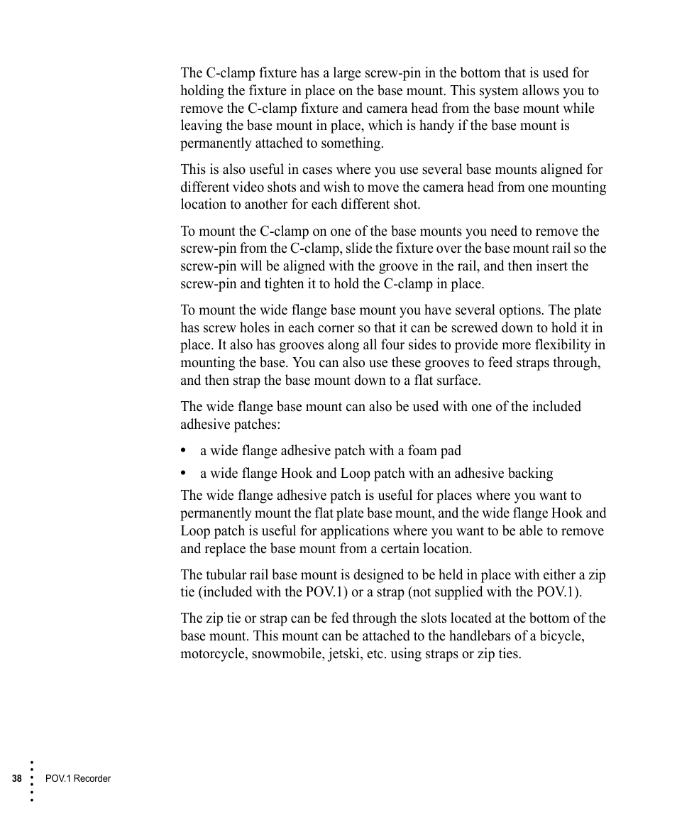 V.I.O. POV.1 User Manual | Page 38 / 74