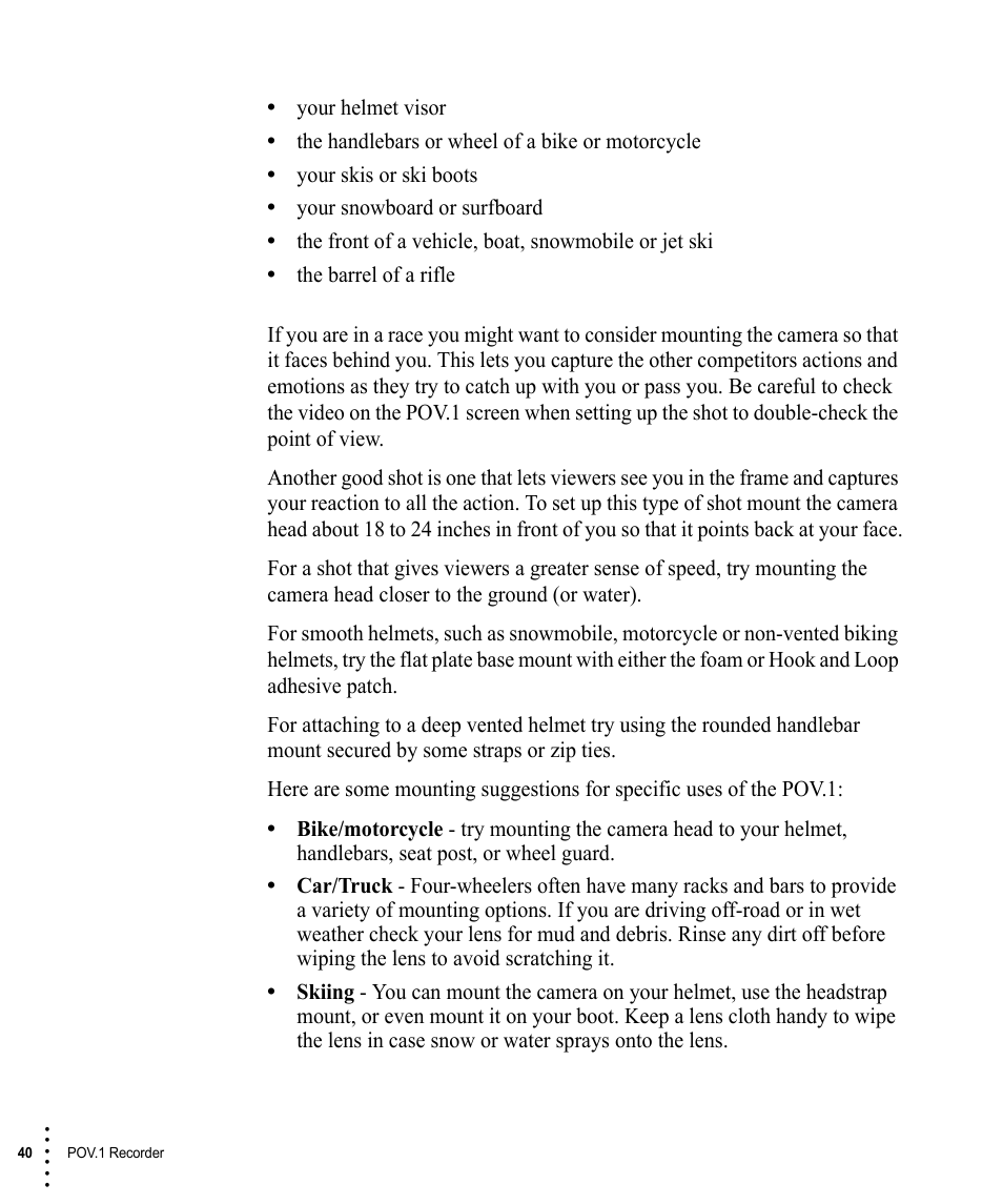 V.I.O. POV.1 User Manual | Page 40 / 74
