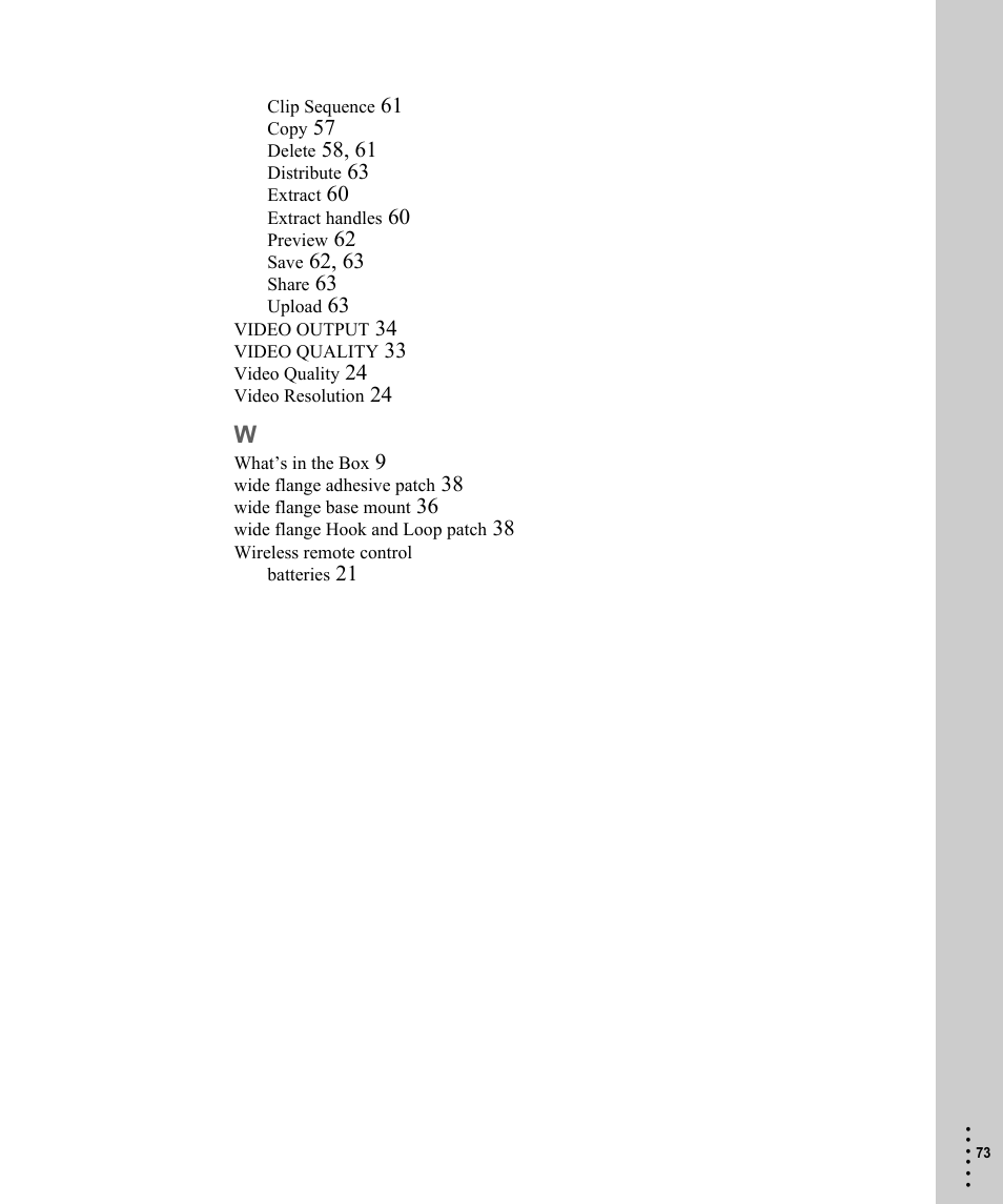 V.I.O. POV.1 User Manual | Page 73 / 74