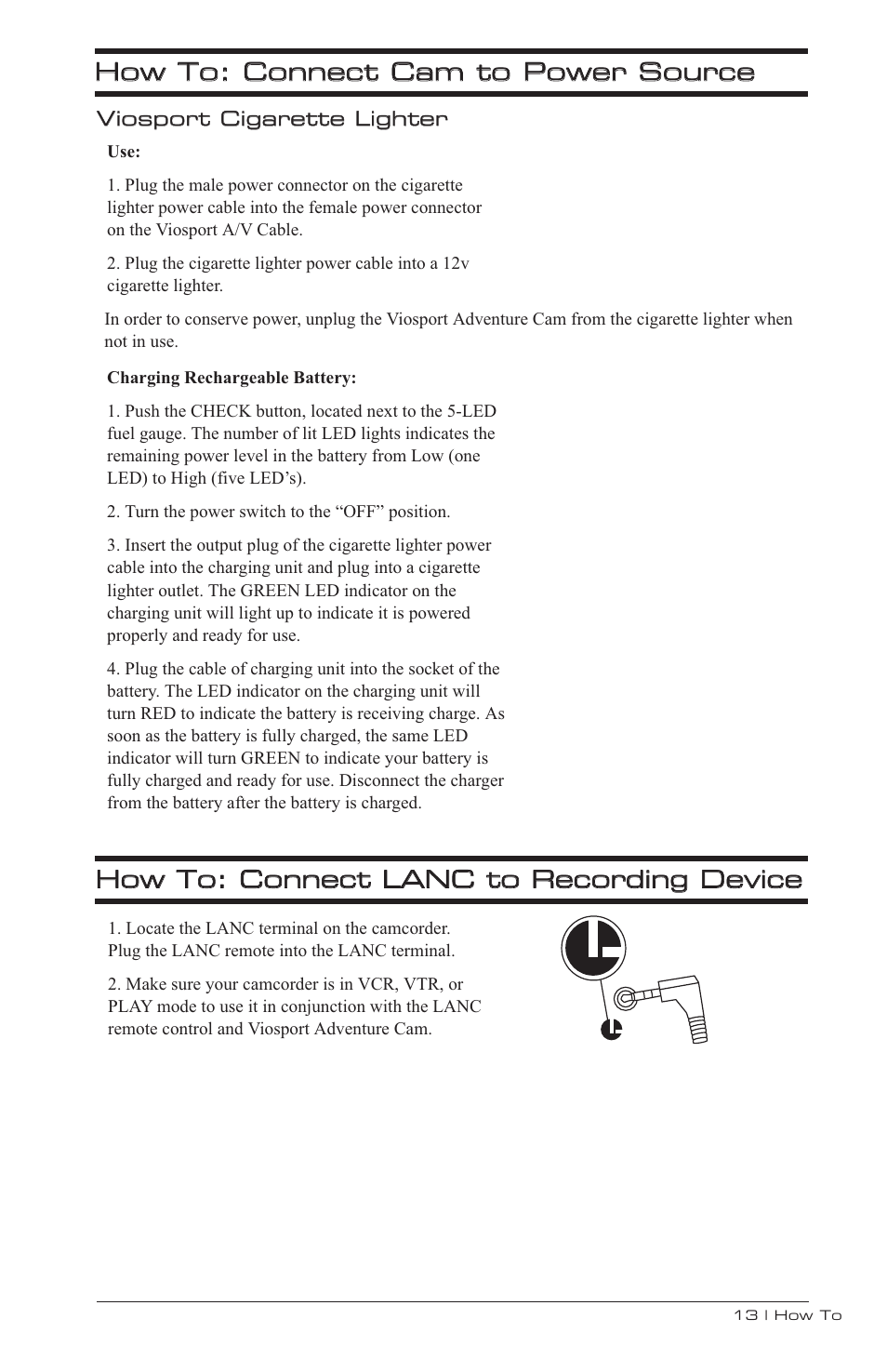 V.I.O. Adventure Cam User Manual | Page 14 / 26