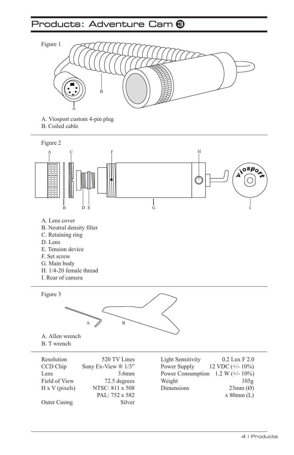 V.I.O. Adventure Cam User Manual | Page 5 / 26