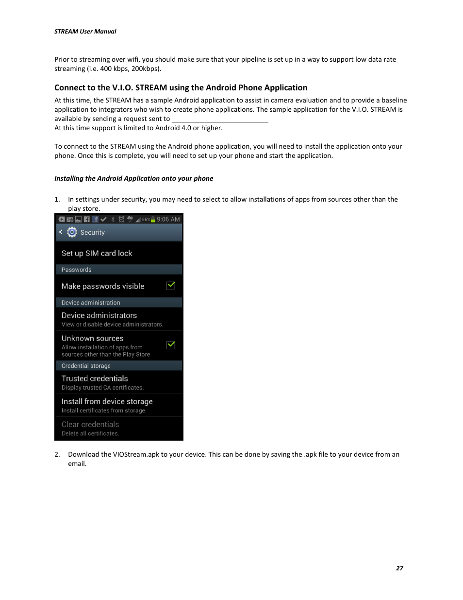 V.I.O. Stream User Manual | Page 27 / 77