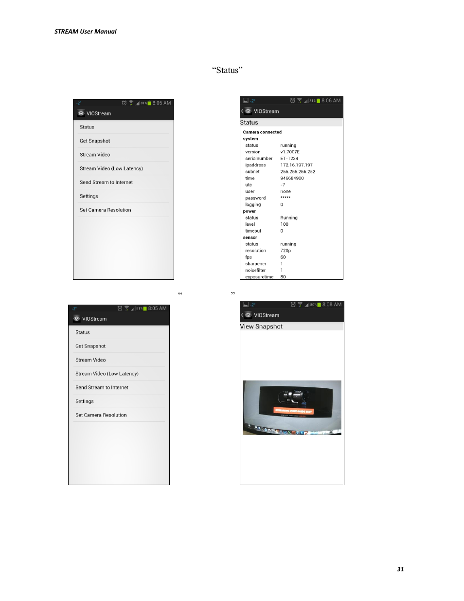 V.I.O. Stream User Manual | Page 31 / 77
