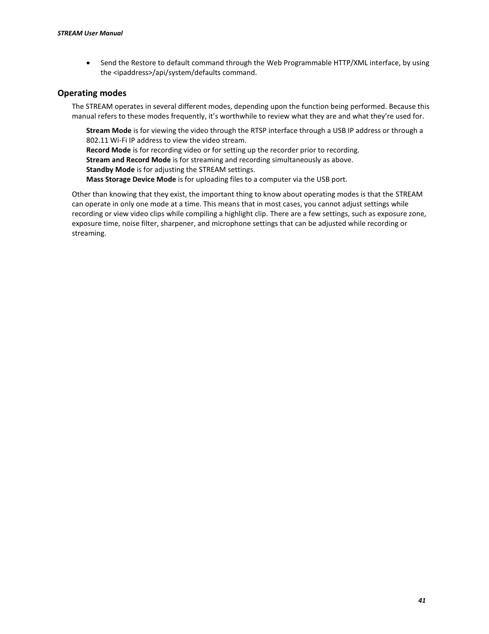 V.I.O. Stream User Manual | Page 41 / 77